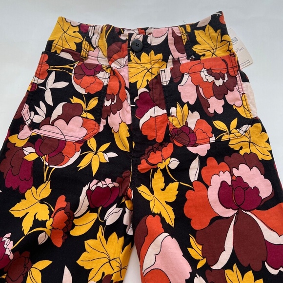 New Anthropologie Maeve The Colette Floral Wide Leg High Waist Pants Size 27T - Picture 7 of 10